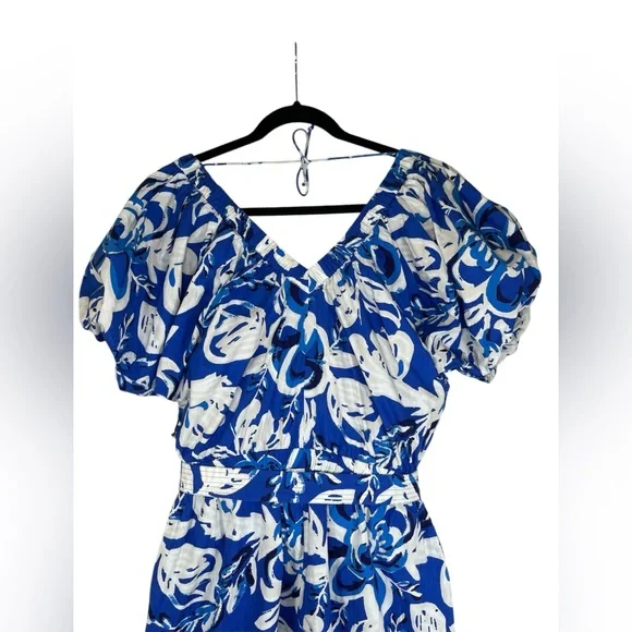 Cleobella Thalia Romper in Azure Print - Size XS - Picture 7 of 10